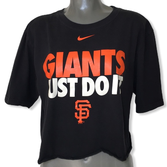 Nike Tops - Nike SF Giants Just Do It Custom Cut Crop Top L